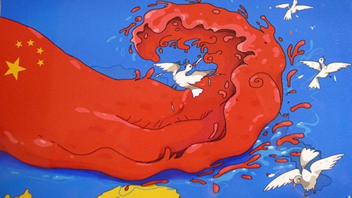 В Ханое состоялась карикатурная выставка «Обращаем взор на Восточное море» - ảnh 1